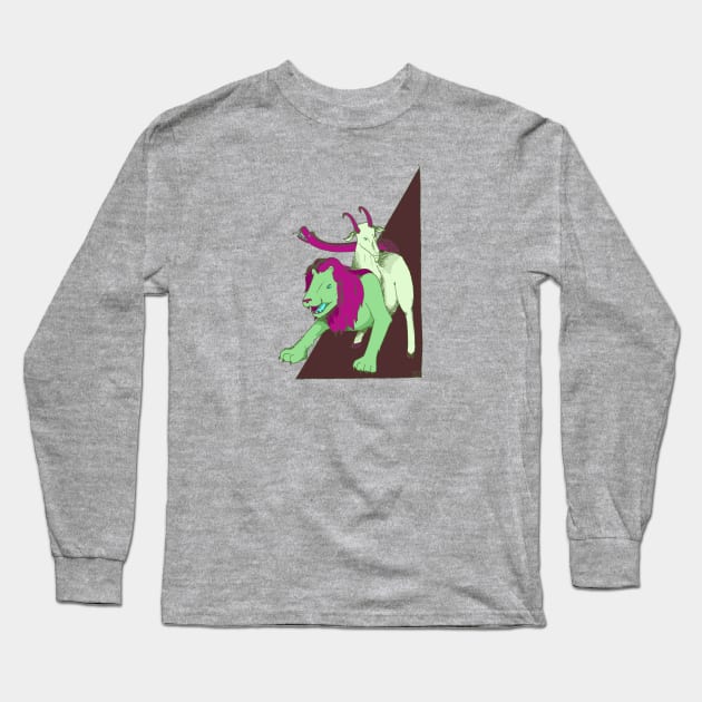 Chimera Long Sleeve T-Shirt by hearthfiredraws